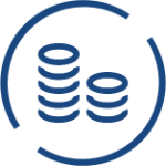 Icon stacked coins