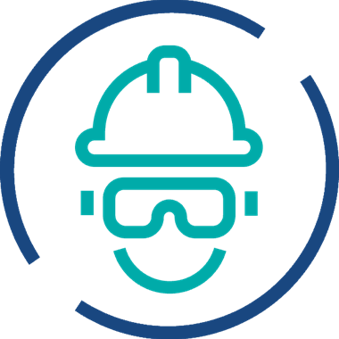 Plant personnel icon