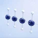 Atoms forming a row