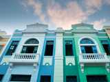 Colourful houses with silicate paint