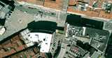 Helicopter view of roof tops. Elastomeric cool roof coatings