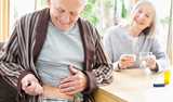 Man with insulin pen. Meeting growing demand for peptide-based diabetes and obesity treatments.